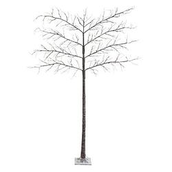 Foto van Boom kerstverlichting leiboom sneeuw led warm wit 2.4 meter hoog lumineo