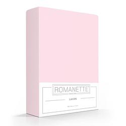 Foto van Romanette laken 100% katoen roze 100% katoen lits-jumeaux laken 240x260
