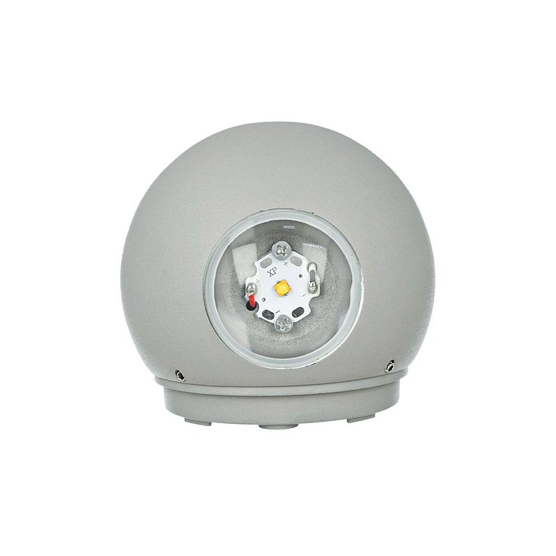 Foto van V-tac wandlamp vt-836 led 11,2 cm 6w 4000k 660lm grijs