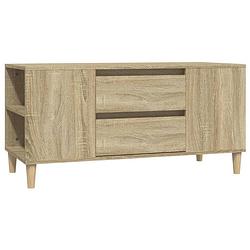 Foto van The living store tv-meubel - scandinavische stijl - 102 x 44.5 x 50 cm - sonoma eiken