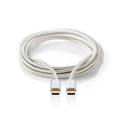 Foto van Nedis usb-kabel - aluminium - 1.00 m