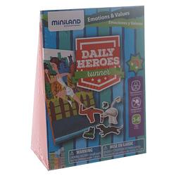 Foto van Miniland leerspel daily heroes - runner blauw 3-delig