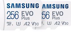 Foto van Samsung evo plus microsdxc 256gb - duo pack
