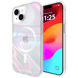 Foto van Casemate soap bubble magsafe backcover apple iphone 15, iphone 14, iphone 13 transparant, fluorescerend