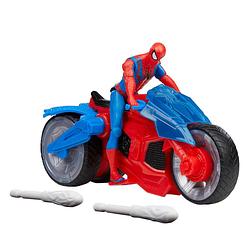 Foto van Marvel spider-man hero voertuig en figuur