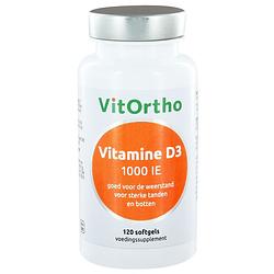 Foto van Vitortho vitamine d3 1000 ie softgels