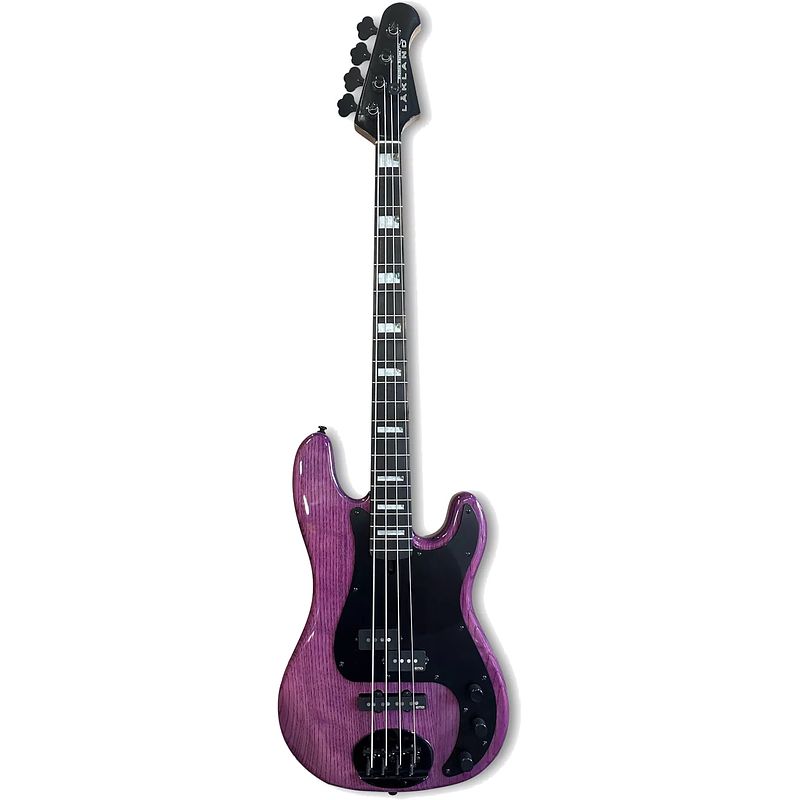 Foto van Lakland skyline 44-64 geezer butler signature pj translucent purple gloss elektrische basgitaar