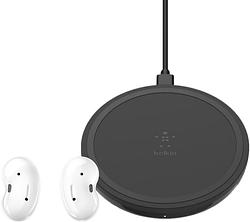 Foto van Samsung galaxy buds live wit + belkin boost up draadloze oplader 10w zwart