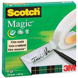 Foto van Scotch plakband magic tape ft 19 mm x 66 m