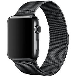 Foto van Smartphoneclip - bandje milanees zwart - voor apple watch 38-40mm