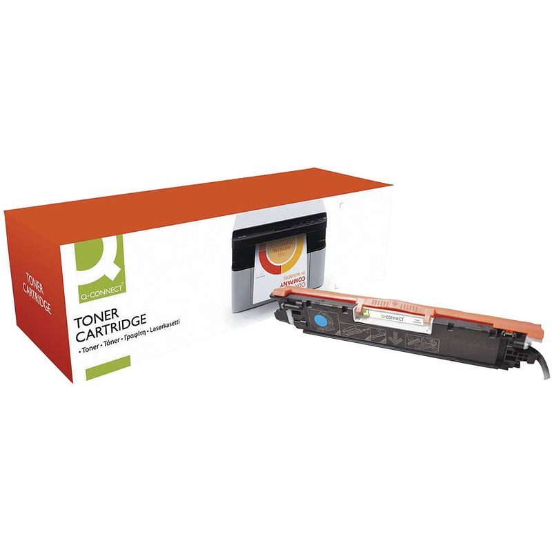 Foto van Q-connect toner cyaan 1000 pagina'ss voor hp - oem: ce311a