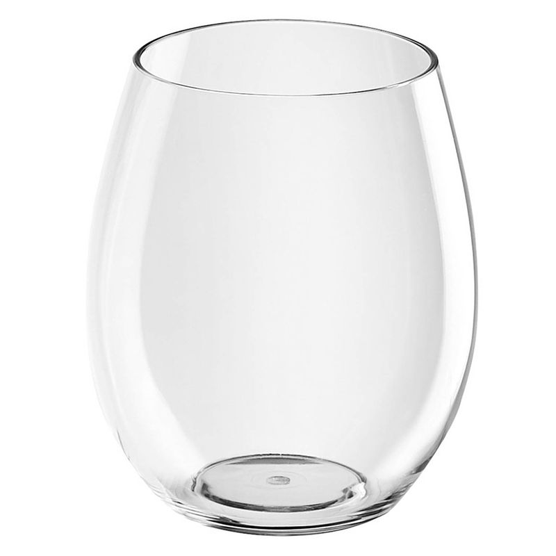 Foto van 4x sapglazen/waterglazen 39 cl/390 ml van onbreekbaar transparant kunststof - drinkglazen