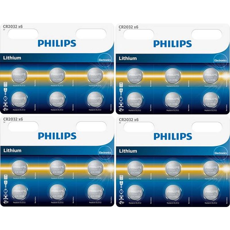 Foto van Philips lithium cr2032 24 pack