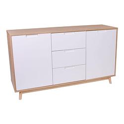 Foto van Cooper dressoir eiken/wit.