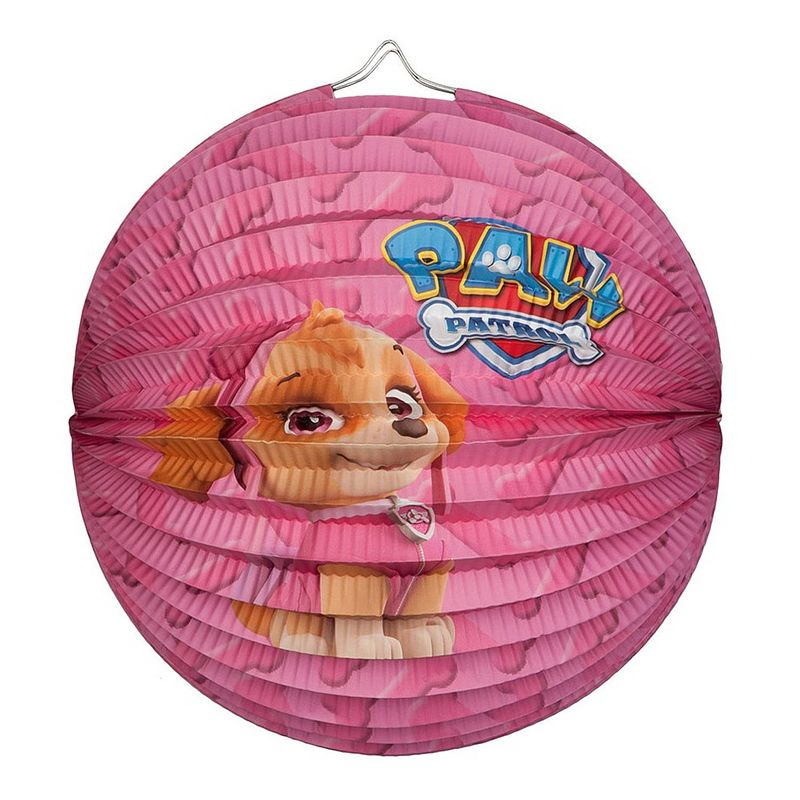 Foto van Tib lampion paw patrol 25 cm papier roze