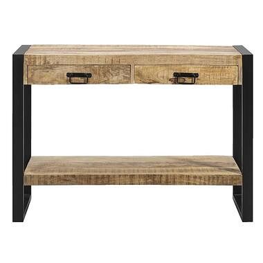 Foto van Sidetable scott - metaal/hout -78x105x36 cm - leen bakker