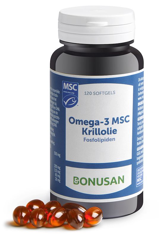 Foto van Bonusan omega-3 msc krillolie softgels