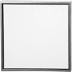 Foto van Canvas schildersdoek met lijst zilver 50 x 50 cm - schildersdoeken