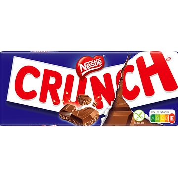 Foto van Nestle crunch melk chocolade reep bij jumbo