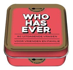 Foto van After dinner games - who has ever - paperback (9789464085433)