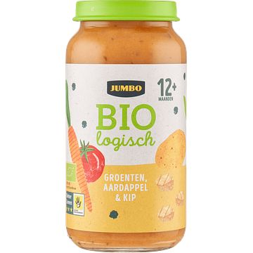 Foto van Jumbo babyvoeding biologisch groenten, aardappel & kip 12+ maanden 250g