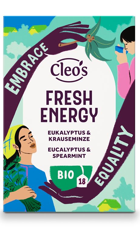 Foto van Cleo'ss fresh energy eucalyptus & spearmint bio