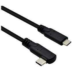 Foto van Roline usb-c-kabel usb-c stekker 1 m zwart 11029075