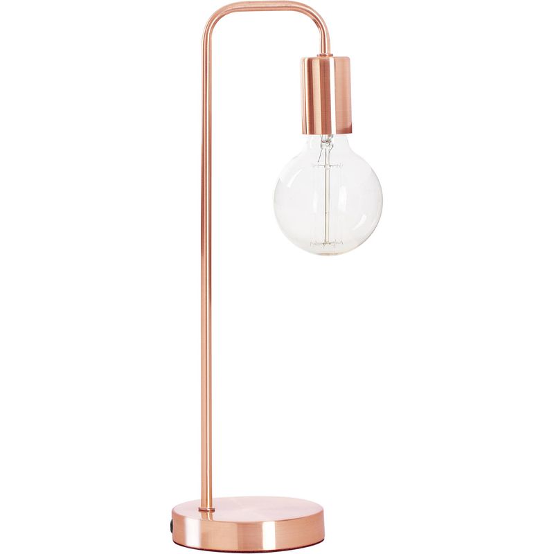 Foto van Metalen lamp - e27 - 40 w - h. 45 cm - koper