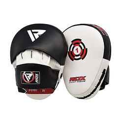 Foto van Rdx sports focus pads rex curve t1 - wit - leer