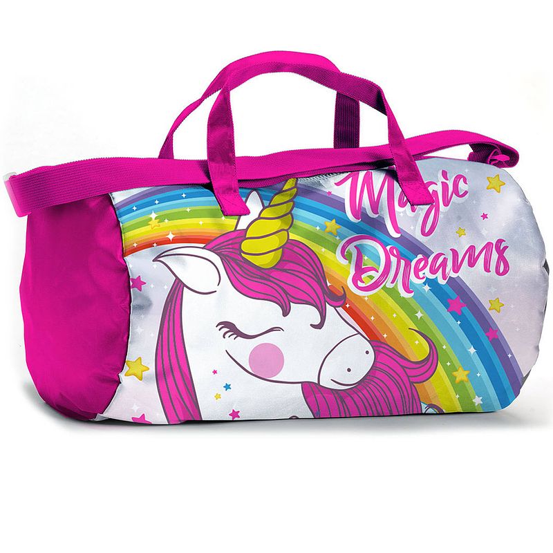 Foto van Unicorn sporttas magic dreams - 43 x 24 x 24 cm - polyester