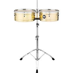 Foto van Meinl mts1415b marathon series brass timbales 14 & 15 inch x 6.5 inch