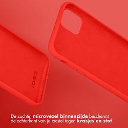 Foto van Accezz liquid silicone backcover samsung galaxy z fold 5 telefoonhoesje rood