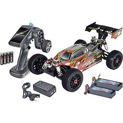 Foto van Carson modellsport virus 4.1 4s brushless 1:8 rc auto elektro buggy 4wd 100% rtr 2,4 ghz incl. accu, oplader en batterijen voor de zender