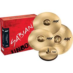 Foto van Sabian aax promotional set brilliant vierdelige bekkenset