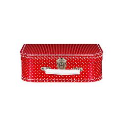 Foto van Kinderkoffertje rood polka dot 25 cm - kinderkoffers