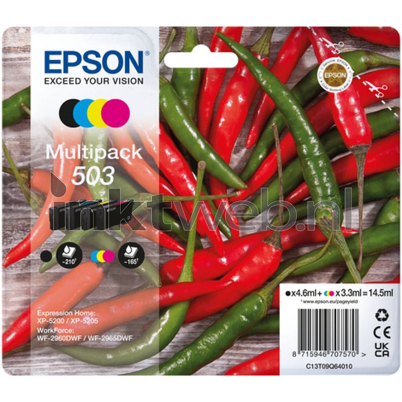 Foto van Epson 503 multipack zwart en kleur cartridge