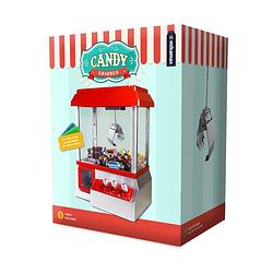 Foto van Candy grabber - snoepautomaat - speelt muziek af - incl. muntjes - snoep grijpautomaat - groen/zwart