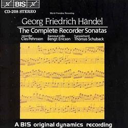 Foto van Händel - complete recorder sonatas - cd (7318590002087)