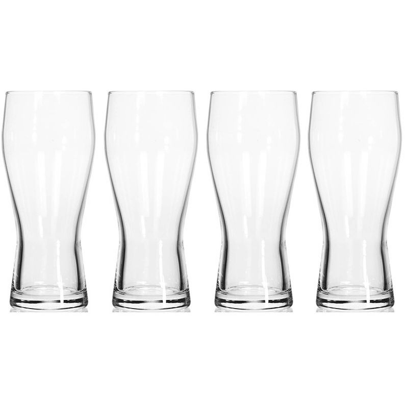 Foto van 4x bier glazen set 400 ml - bierglazen