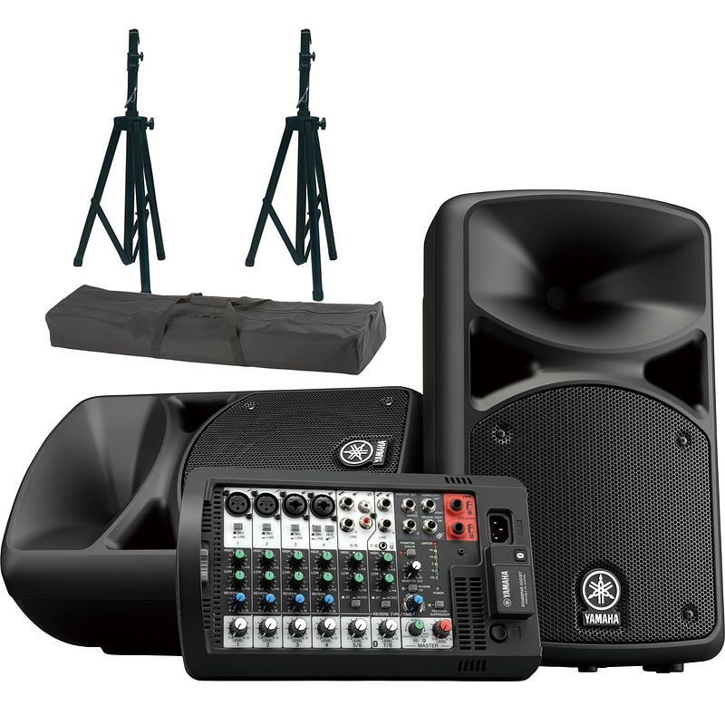 Foto van Yamaha stagepas 400bt + speakerstandkit