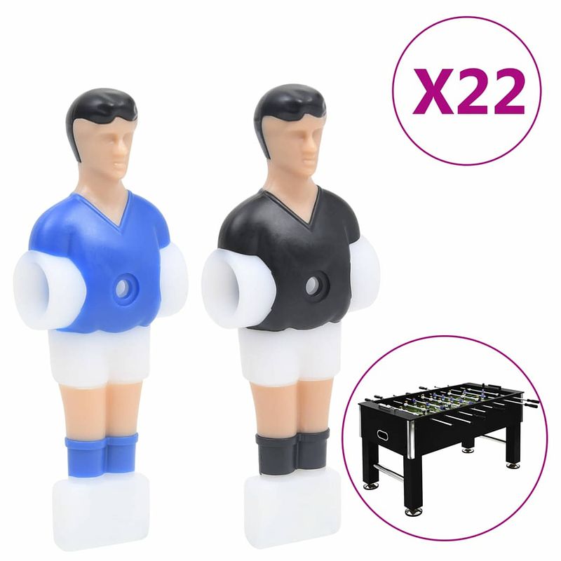 Foto van Vidaxl tafelvoetbalspelers voor 12,7 mm staaf 22 st