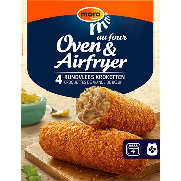 Foto van Mora oven & airfryer rundvlees kroketten 4 x 80g bij jumbo