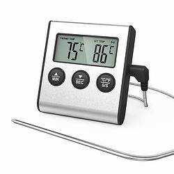 Foto van Niceey vleesthermometer - bbq thermometer - grijs