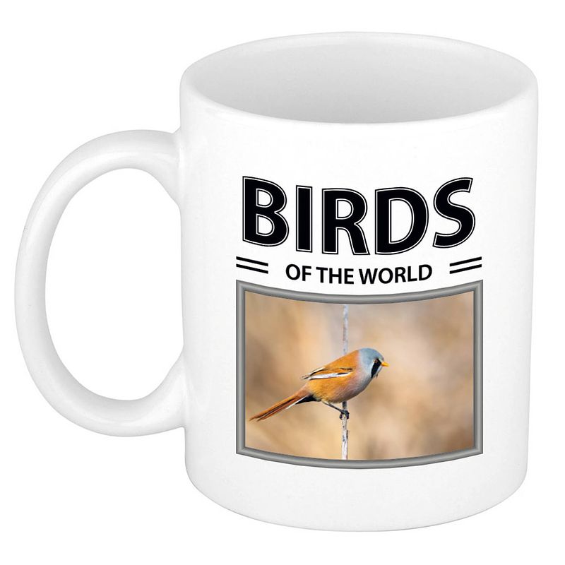 Foto van Baardmannetjes mok met dieren foto birds of the world - feest mokken