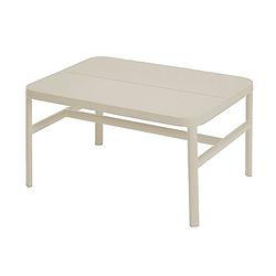 Foto van Grace coffee table/ottoman 67x50x36 cm alu pearl grey