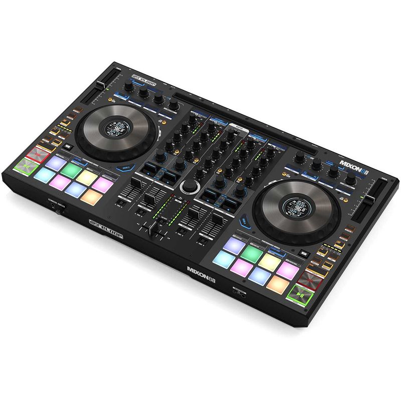 Foto van Reloop mixon 8 pro 4-kanaals hybride dj-controller voor serato dj pro