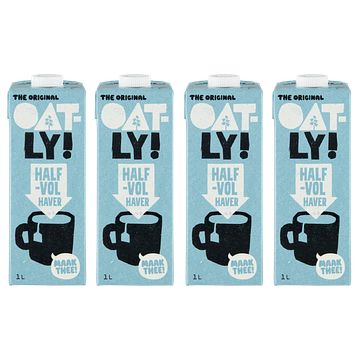 Foto van Oatly the original halfvol haver 4 x 1l bij jumbo