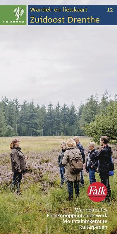 Foto van Falk staatsbosbeheer wandelkaart 12 zuidoost-drenthe - pakket (9789028703698)