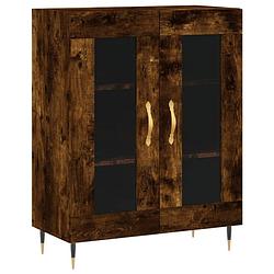 Foto van Infiori dressoir 69,5x34x90 cm bewerkt hout gerookt eikenkleurig