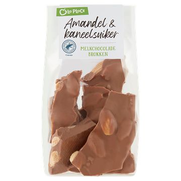 Foto van La place amandel & kaneelsuiker melkchocolade brokken 150g bij jumbo